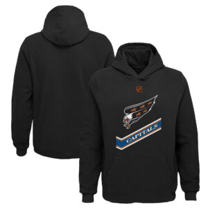 Youth Black Washington Capitals Special Edition 2.0 Primary Logo Fleece Pullover Hoodie