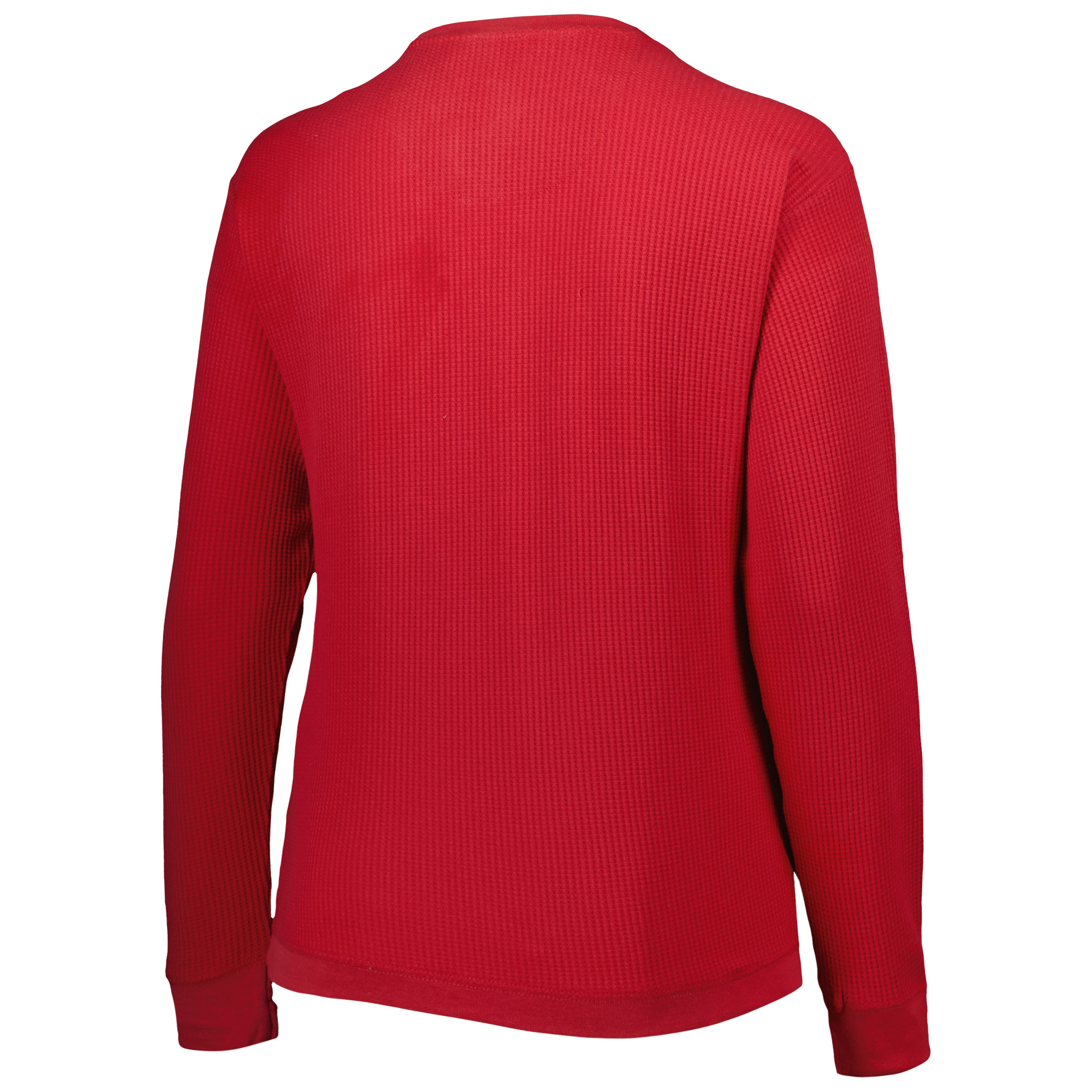 Women's Pressbox Crimson Alabama Crimson Tide Surf Plus Size Southlawn Waffle-Knit Thermal Tri-Blend Long Sleeve T-Shirt - Image 9