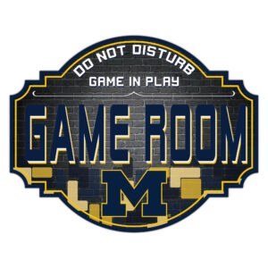 Michigan Wolverines 12'' Game Room Tavern Sign