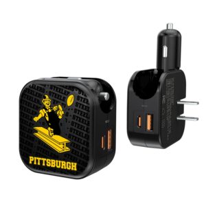 Pittsburgh Steelers Team Logo Dual Port USB Car & Home Charger