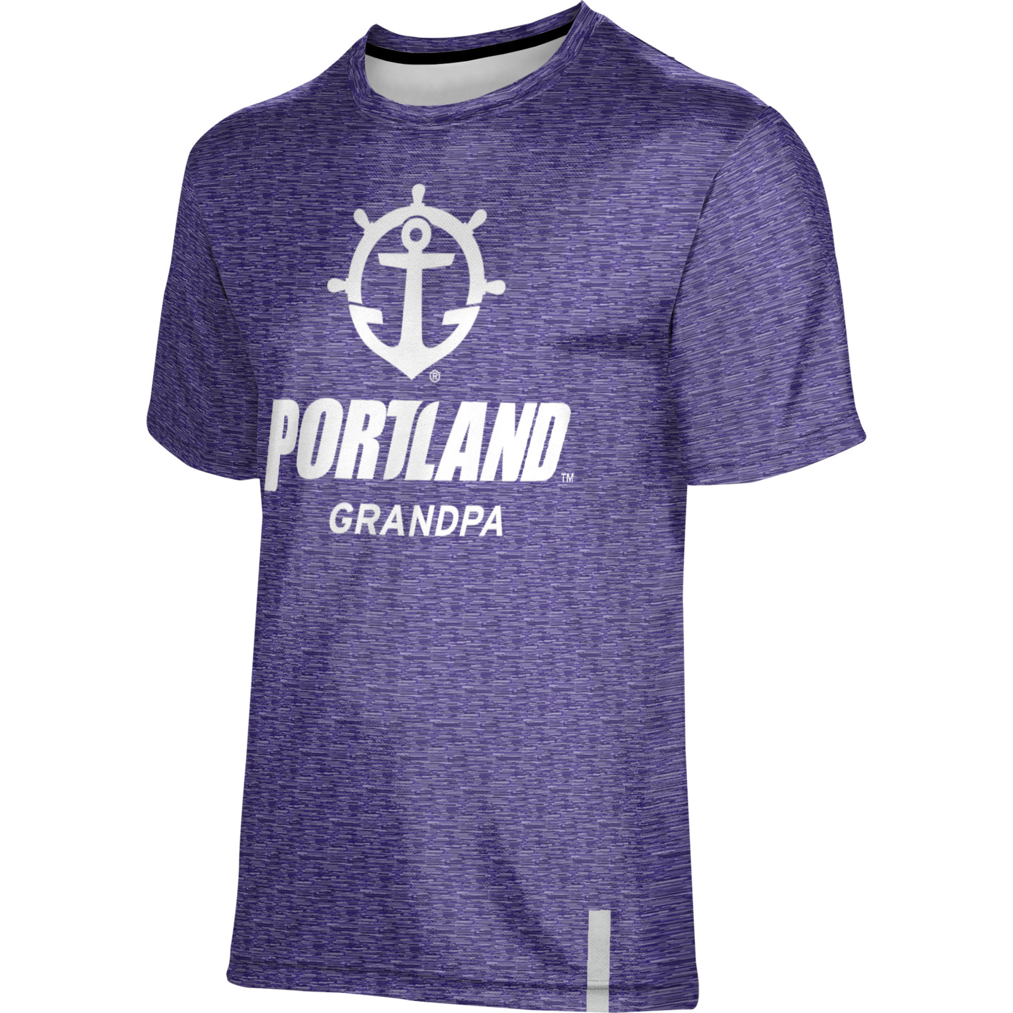 Men's ProSphere Purple Portland Pilots Grandpa Logo T-Shirt - Image 3
