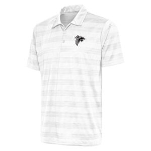 Men's Antigua White Atlanta Falcons Metallic Logo Compass Polo