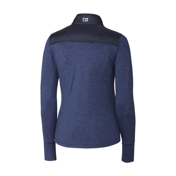 Women's Cutter & Buck Navy Fanatics Corporate Stealth Hybrid Quilted Full-Zip Jacket - Image 7
