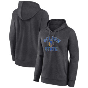 Women's Charcoal Golden State Warriors Overtime Pullover Hoodie