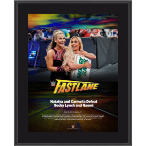Carmella & Natalya 10.5" x 13" 2018 Fastlane Sublimated Plaque