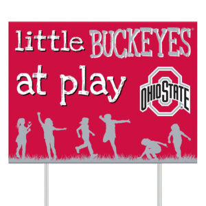 Ohio State Buckeyes 24" x 18" Little Fans At Play Yard Sign