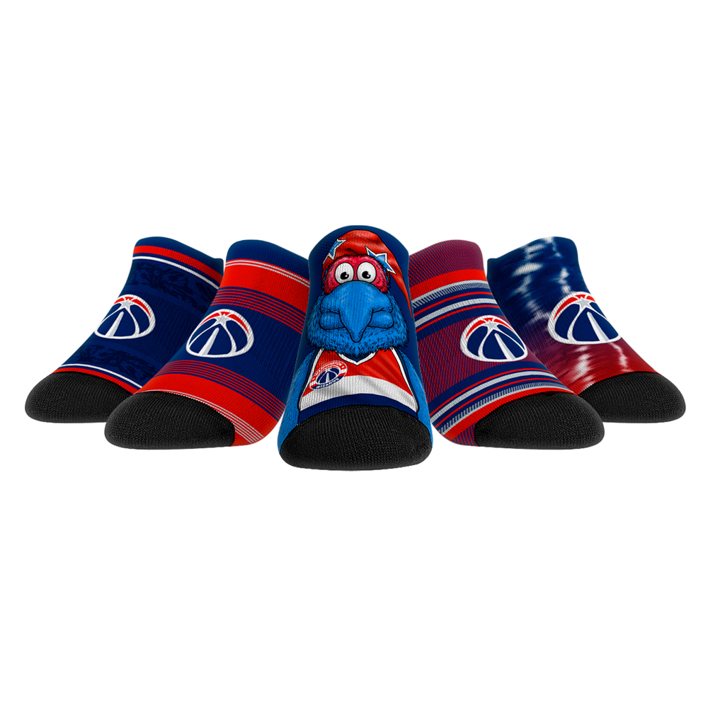 Rock Em Socks Washington Wizards Unisex Super Fan 5-Pack Low-Cut Socks - Image 8