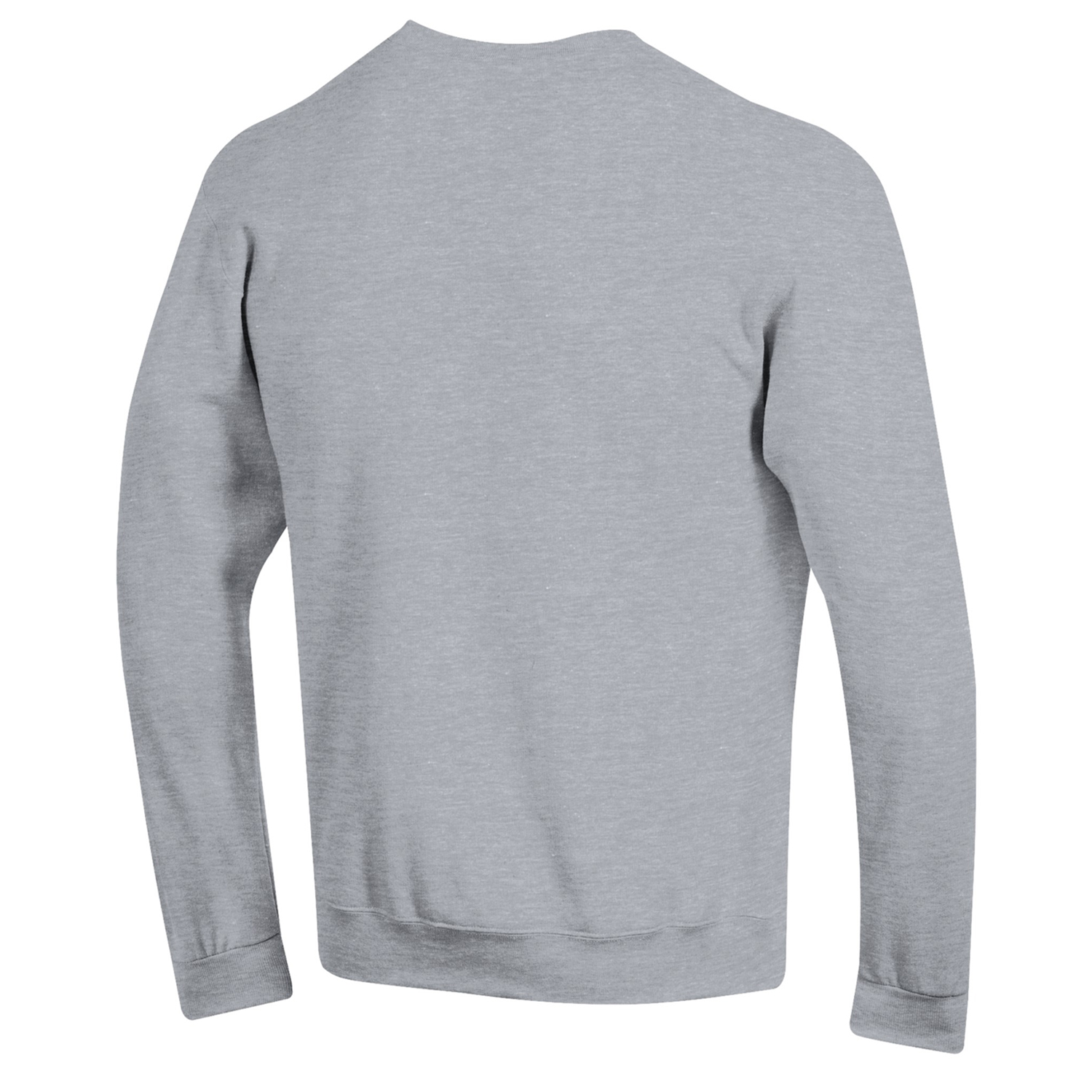 Men's Champion Gray Nebraska Huskers Soccer Stack Logo Powerblend Pullover Sweatshirt - Image 7