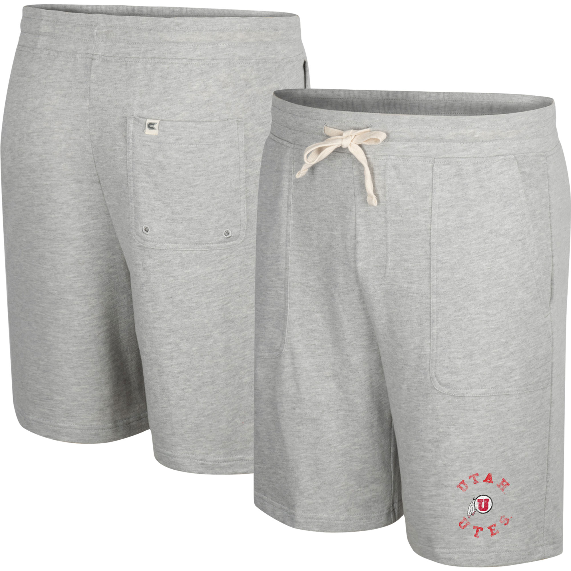 Men's Colosseum Heather Gray Utah Utes Love To Hear This Terry Shorts - Image 5