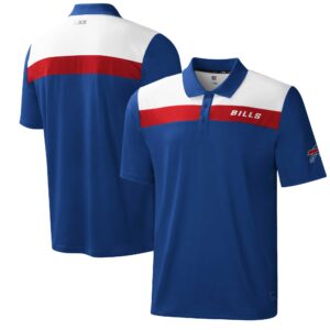 Men's MSX by Michael Strahan Royal Buffalo Bills Warrior Color Blocked Polo