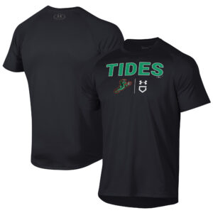 Men's Under Armour Black Norfolk Tides Tech T-Shirt