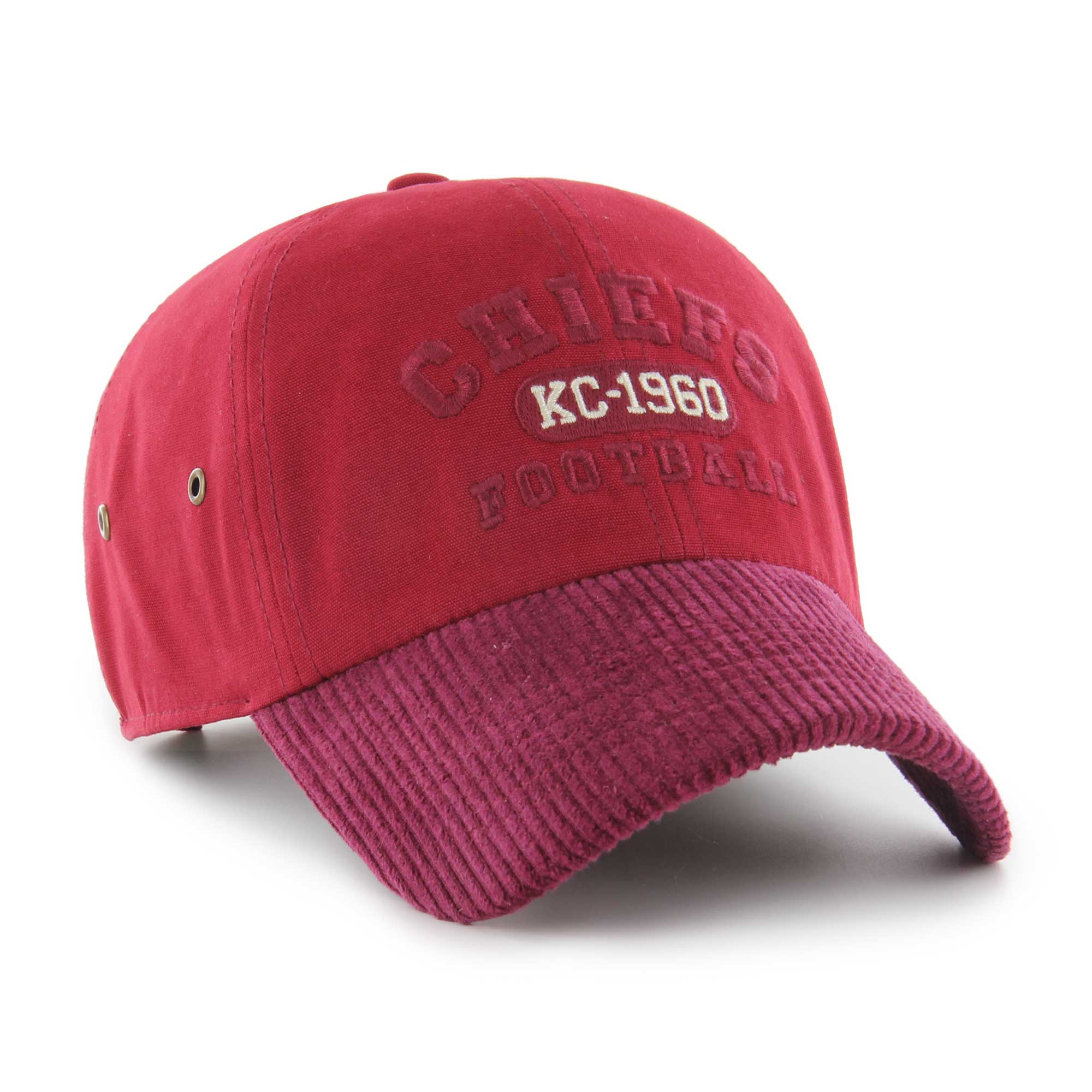 Men's '47 Red Kansas City Chiefs Ridgeway Clean Up Adjustable Hat - Image 3