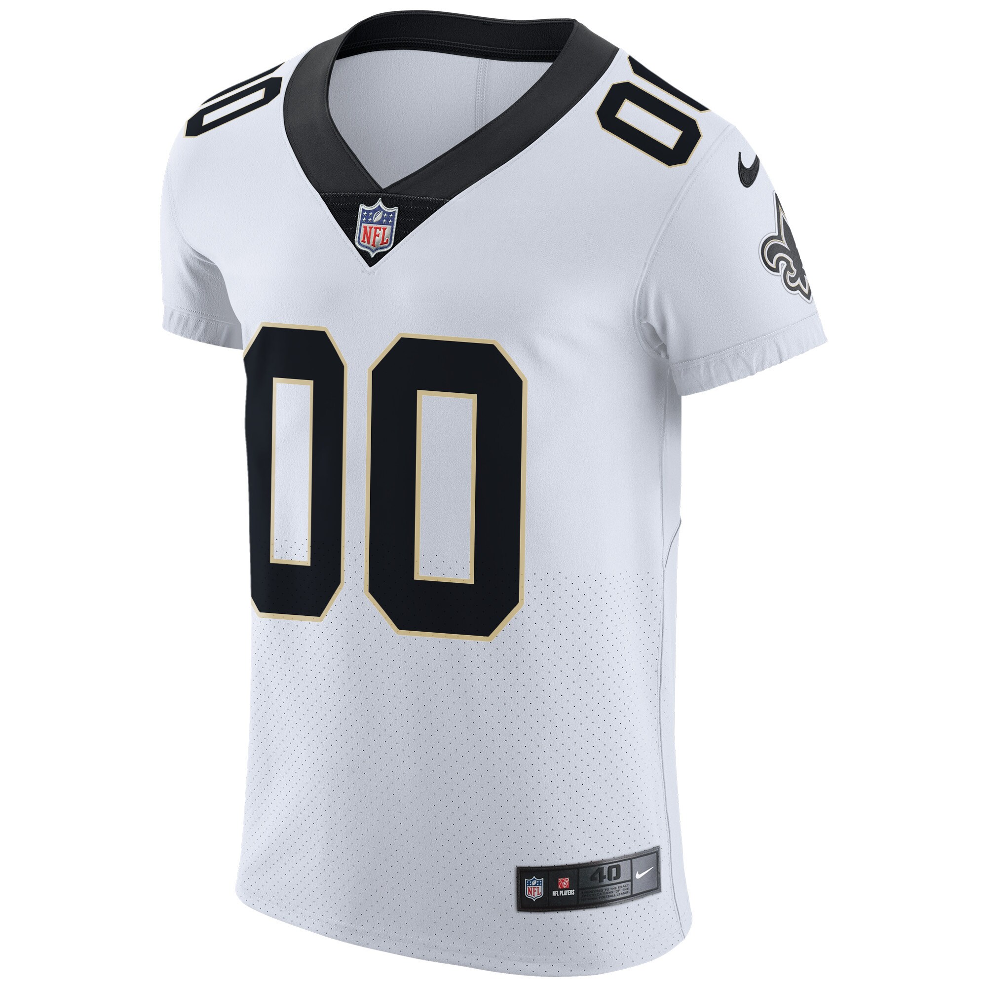 Men's Nike White New Orleans Saints Vapor Untouchable Elite Custom Jersey - Image 3