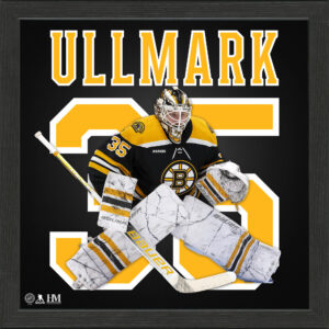 The Highland Mint Linus Ullmark Boston Bruins 13" x 13" Impact Jersey Frame