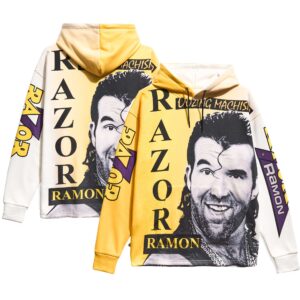 Men's Chalk Line Razor Ramon Big Face Allover Print Pullover Hoodie