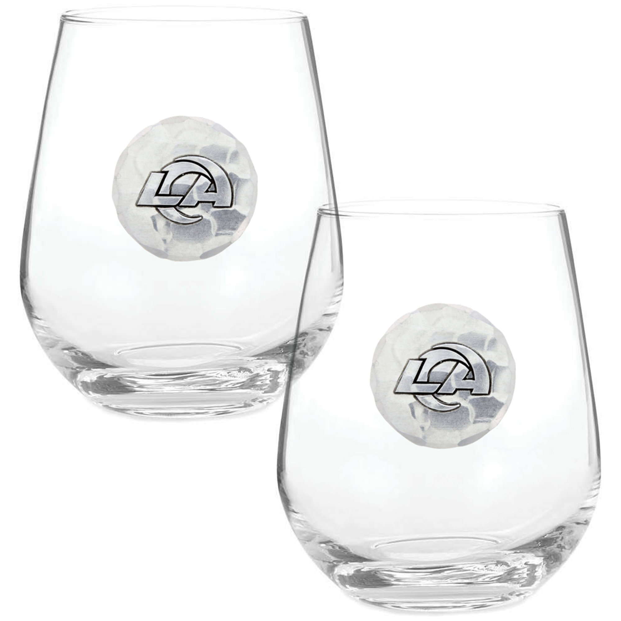 Los Angeles Rams Two-Piece 15oz. Stemless Wine Glass Set