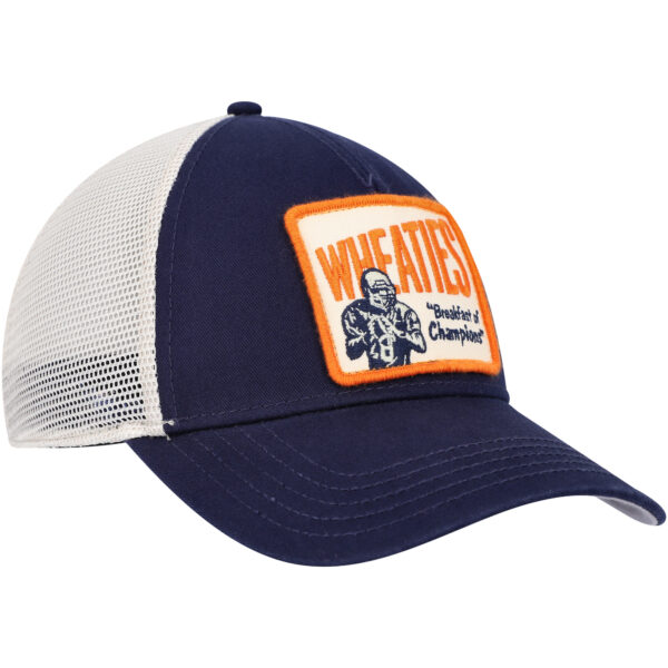 Men's American Needle Navy/Cream Wheaties Valin Trucker Snapback Hat - Image 8