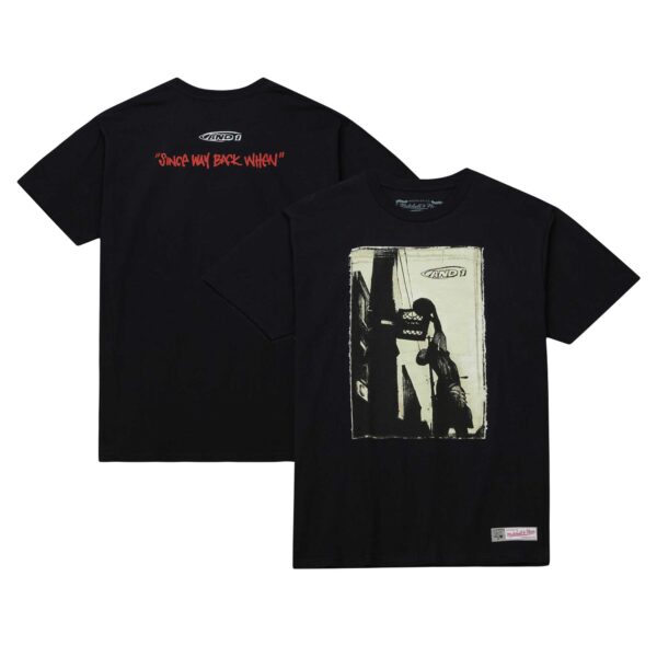 Men's Mitchell & Ness Black And 1 Way Back When T-Shirt