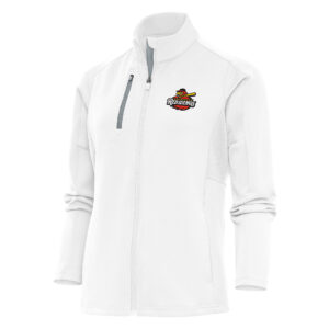 Women's Antigua  White Rochester Red Wings Generation Full-Zip Jacket