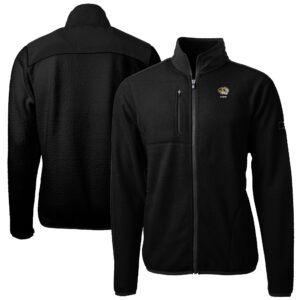 Men's Cutter & Buck  Black Missouri Tigers Alumni Logo Cascade Eco Sherpa Fleece Full-Zip Jacket