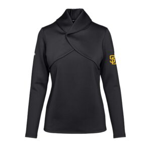 Women's Levelwear  Black San Diego Padres Juliet Insignia 2.0 Pullover Sweatshirt