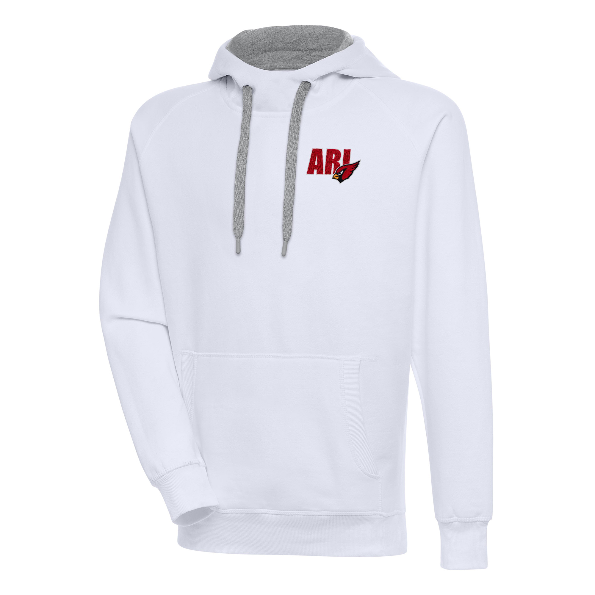 Men's Antigua White Arizona Cardinals Victory Pullover Hoodie