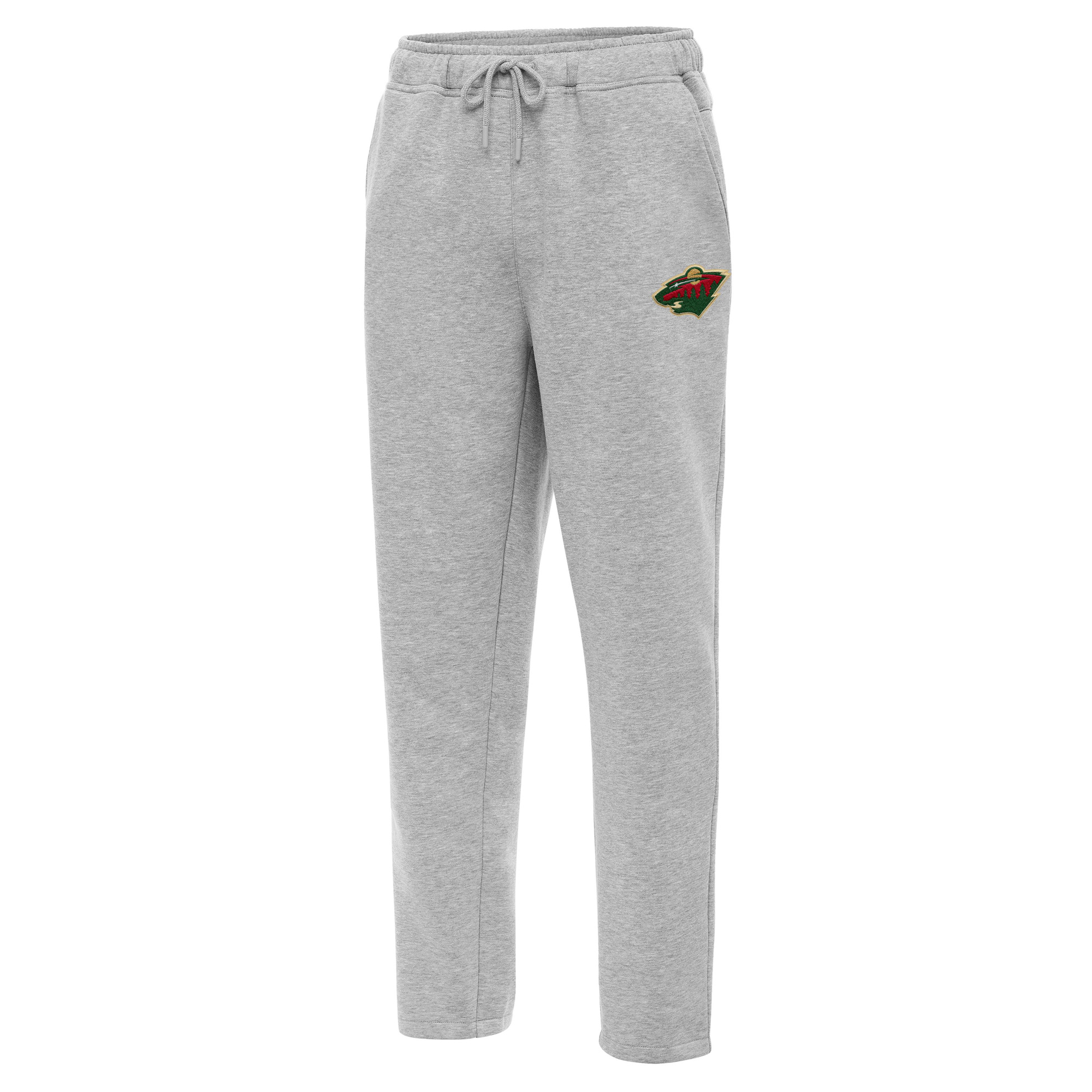 Men's Antigua Heather Gray Minnesota Wild Victory Sweatpants