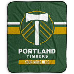Pegasus Portland Timbers 50" x 60" Stripes Personalized Fleece Blanket