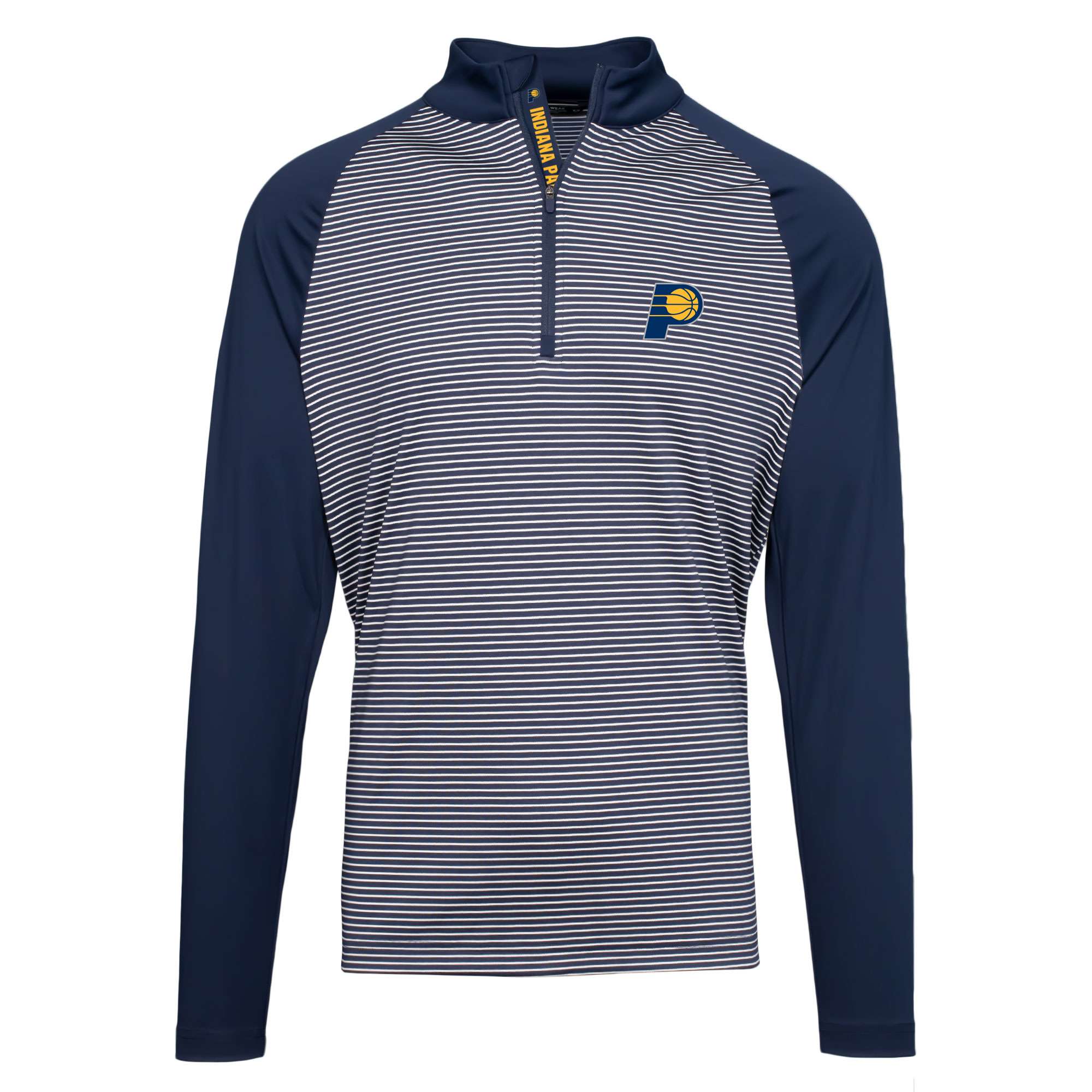 Men's Levelwear Navy Indiana Pacers Charter Insignia Core Quarter-Zip Pullover Top