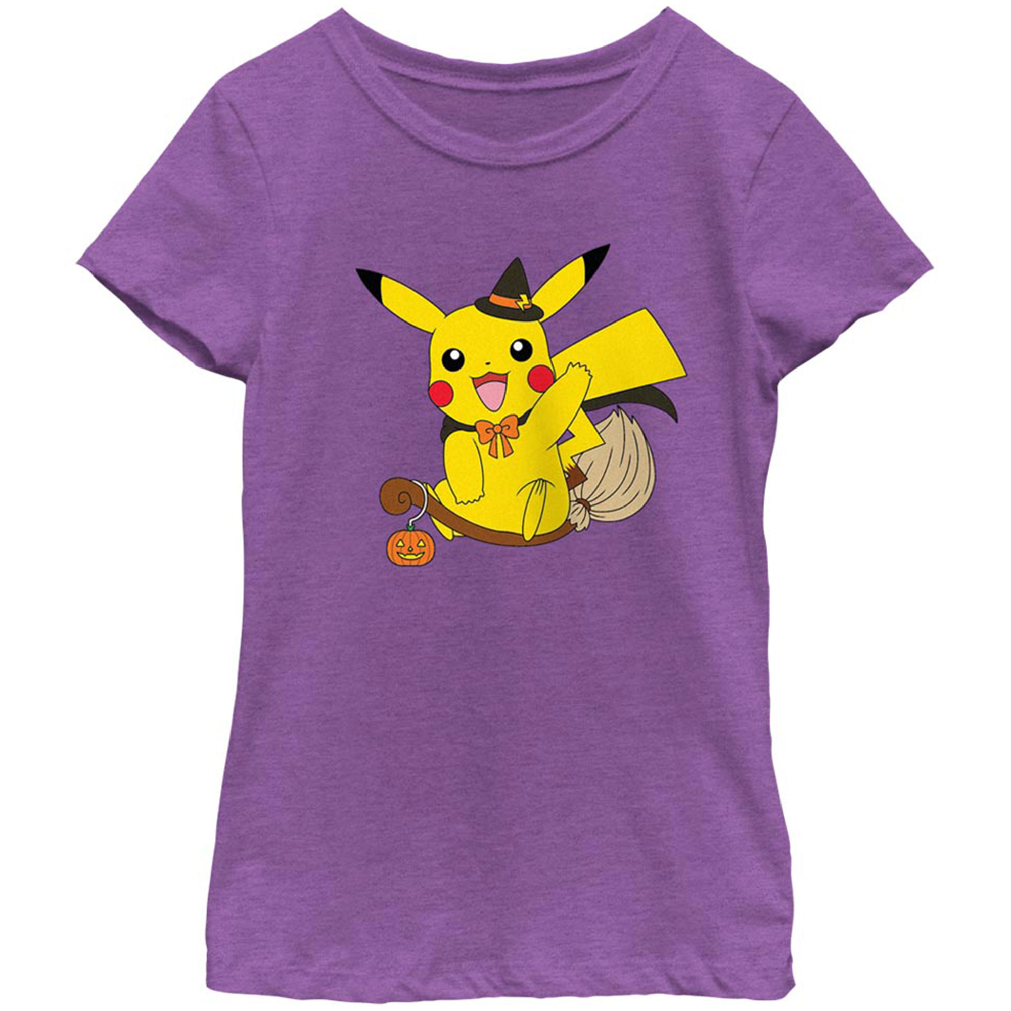 Girls Youth Mad Engine Purple Pokemon T-Shirt