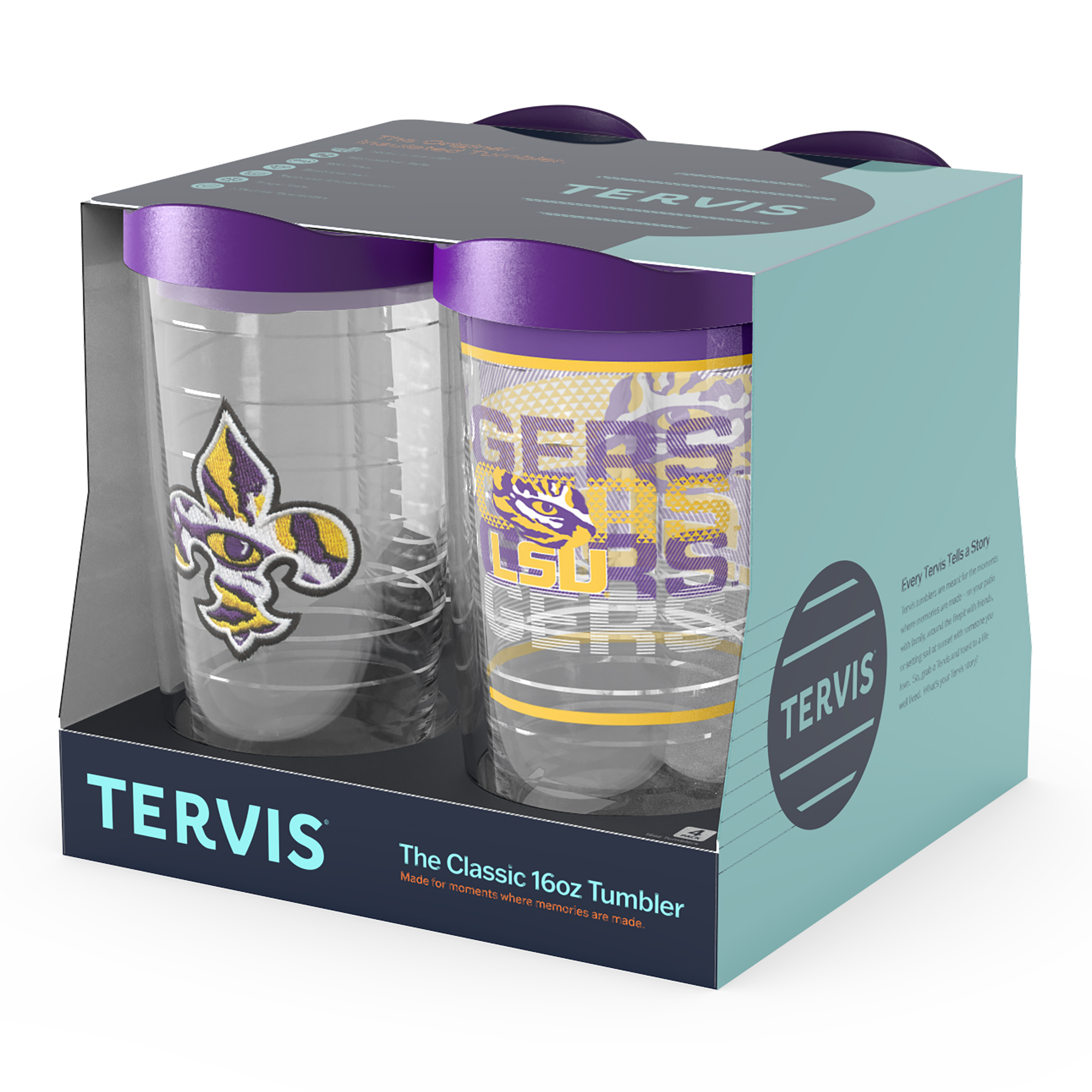 Tervis LSU Tigers Four-Pack 16oz. Classic Tumbler Set - Image 7