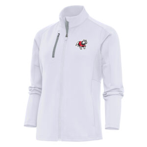 Women's Antigua White Gardner-Webb Bulldogs Generation Digital Thermal Full-Zip Jacket