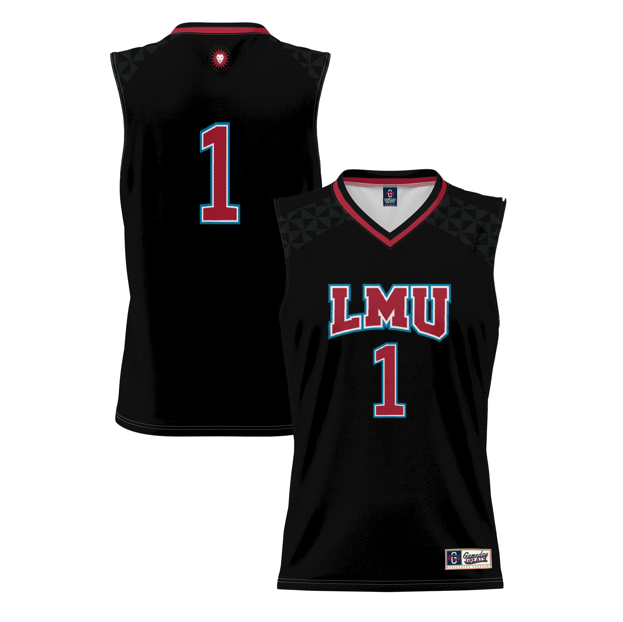 Men's GameDay Greats #1 Black Loyola Marymount Lions Lightweight Basketball Jersey