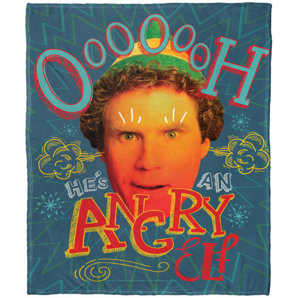 The Northwest Group Elf 50" x 60" Holiday Silk Touch Throw Blanket