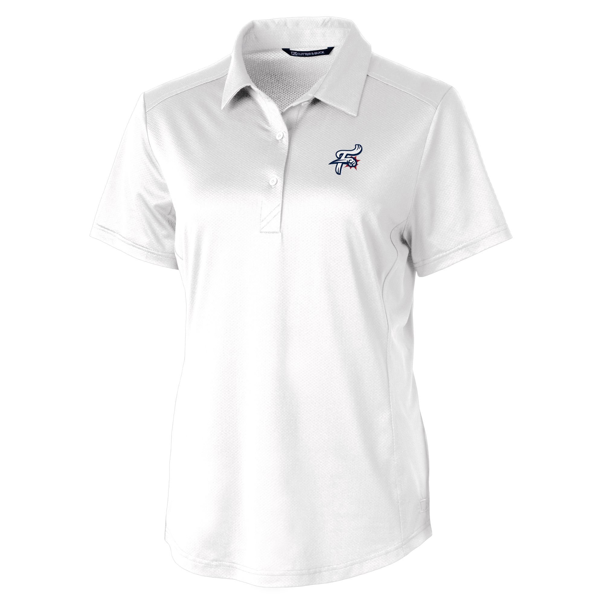 Women's Cutter & Buck White Reading Fightin Phils Prospect Textured Stretch Polo - Image 6