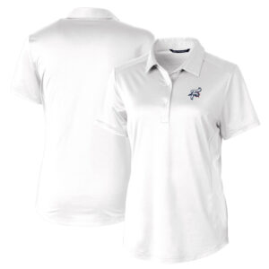 Women's  Cutter & Buck  White Reading Fightin Phils Prospect Textured Stretch Polo