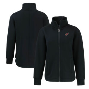 Women's Cutter & Buck  Black Arizona Cardinals Roam Eco Recycled Full-Zip Jacket