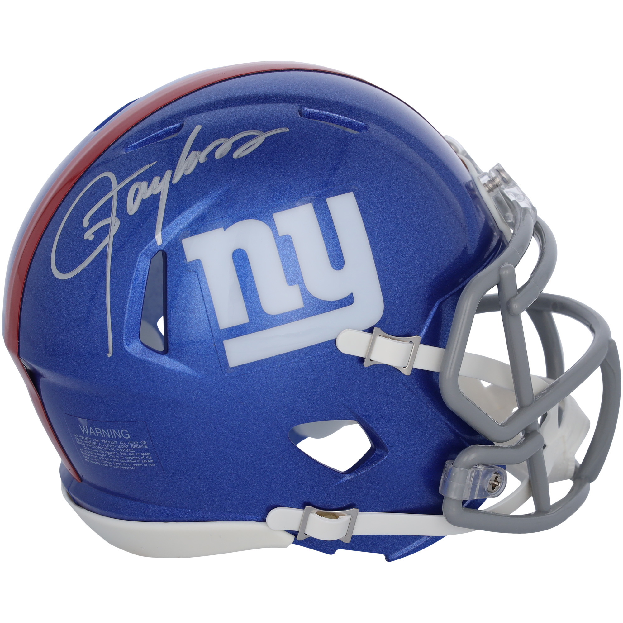 Lawrence Taylor New York Giants Autographed Riddell Speed Mini Helmet - Image 2