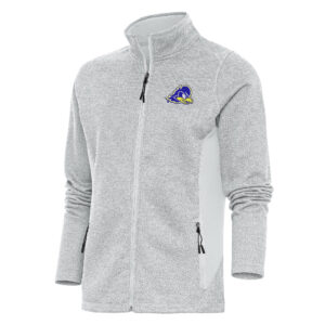 Women's Antigua Gray Delaware Fightin' Blue Hens Course Full-Zip Jacket