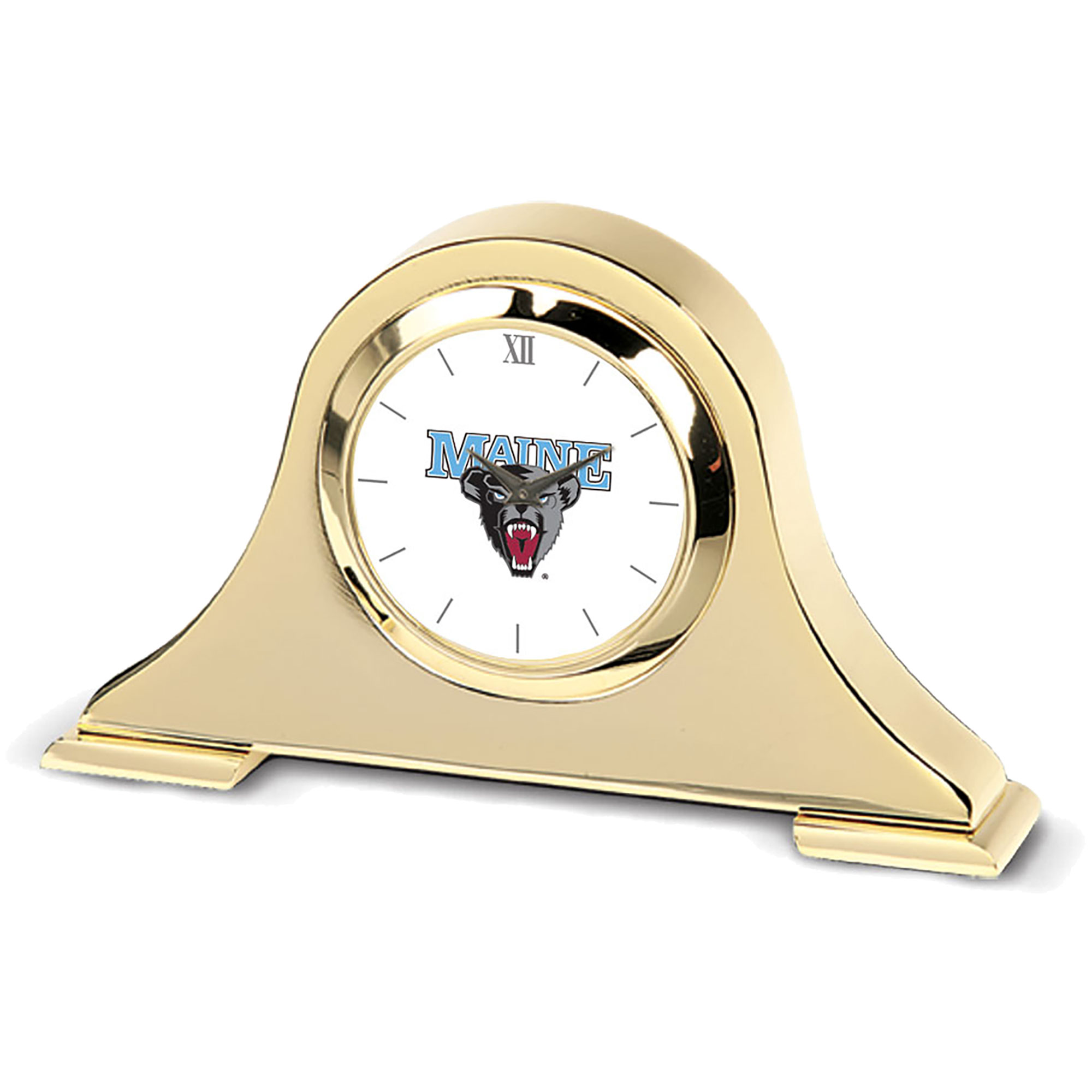 Gold Maine Black Bears Napoleon Desk Clock