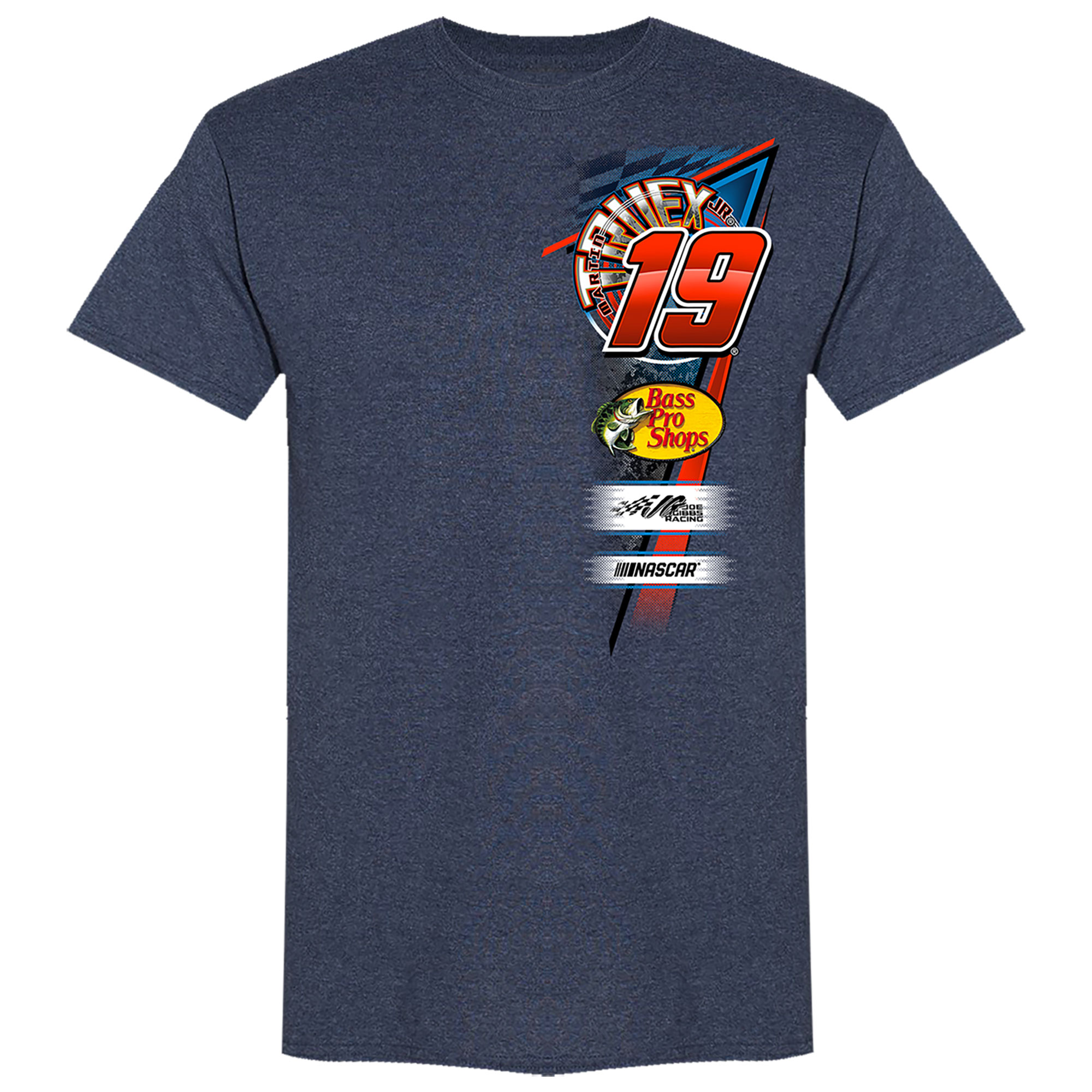 Men's Joe Gibbs Racing Team Collection Navy Martin Truex Jr Bass Pro Shops Car T-Shirt - Image 3