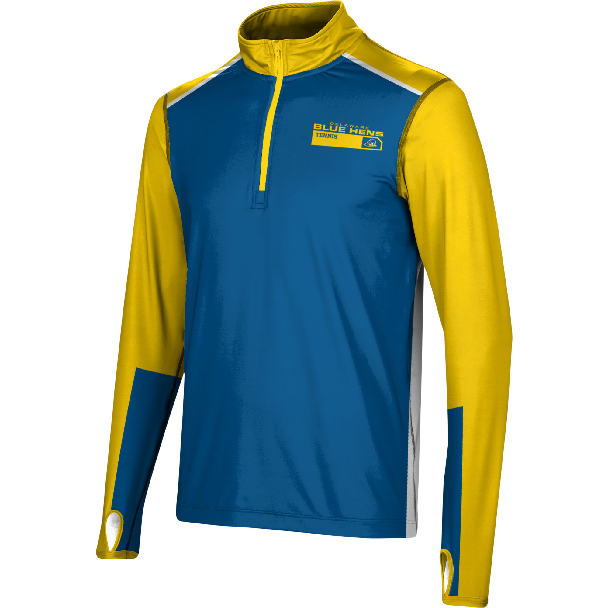 Men's ProSphere Blue Delaware Fightin' Blue Hens Tennis Quarter-Zip Pullover Top - Image 3