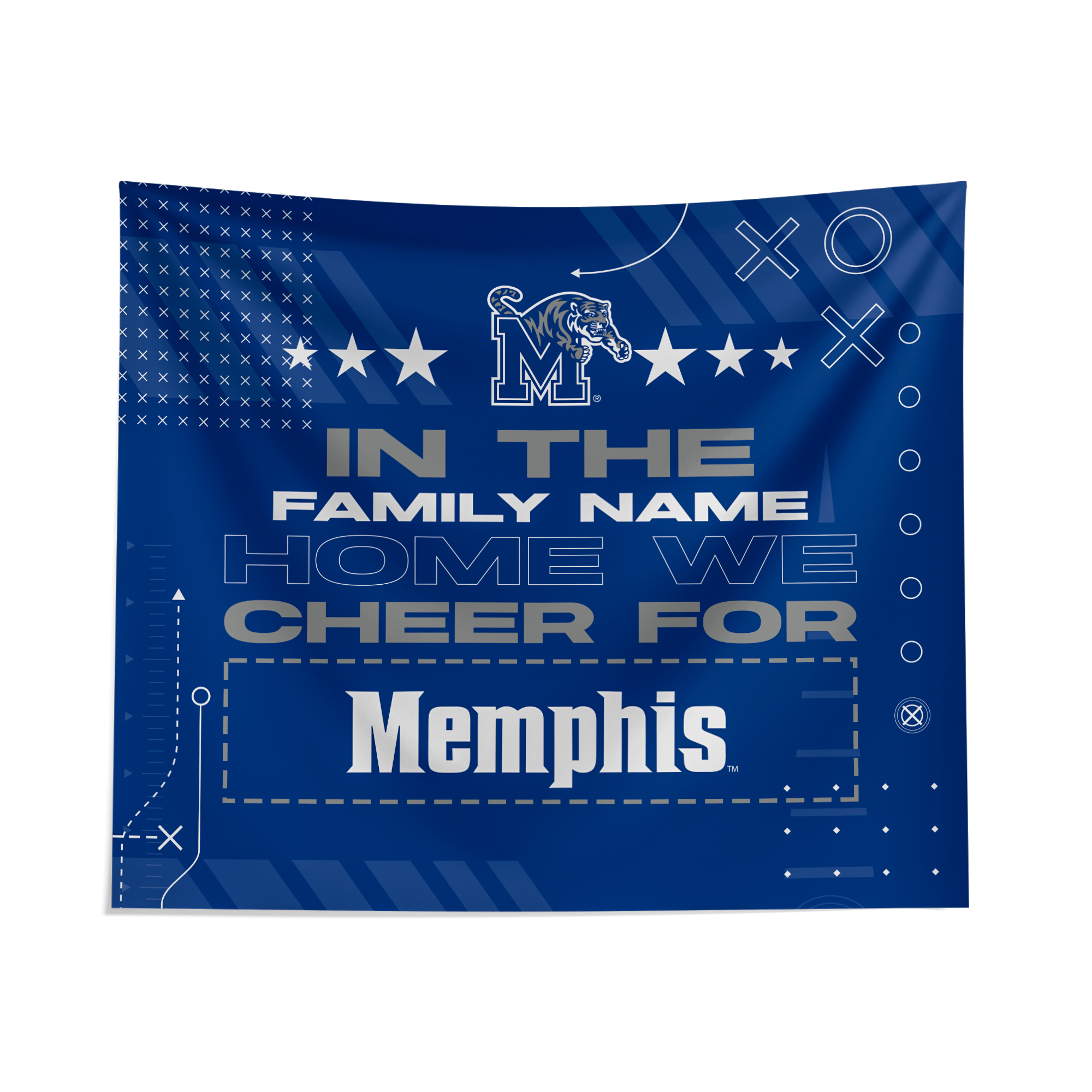 Pegasus Memphis Tigers 51" x 60" We Cheer For Personalized Wall Tapestry
