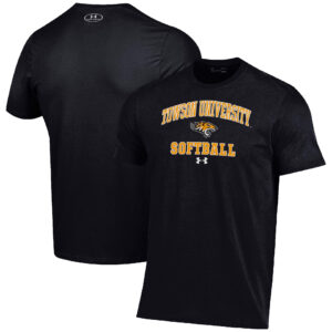 Men's Under Armour Black Towson Tigers Arch Softball Performance T-Shirt