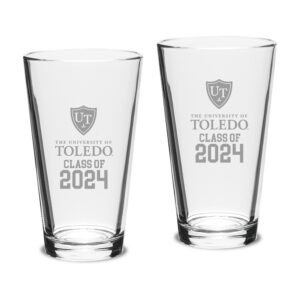 Toledo Rockets Class of 2024 Two-Piece 16oz. Classic Pint Glass Set