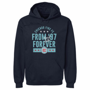 Men's 500 Level Navy Chicago Fire From '97 'Til Forever Pullover Hoodie