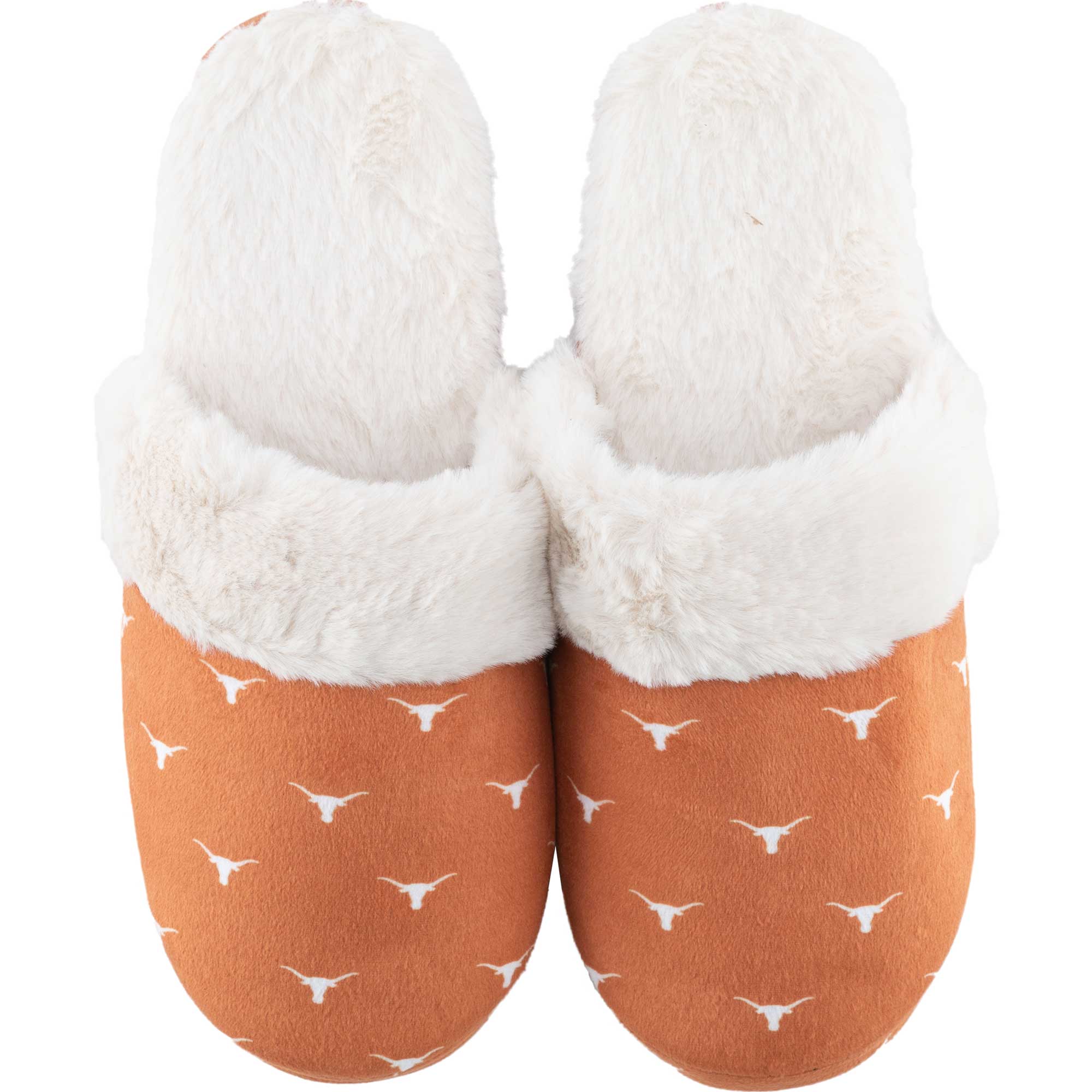 Women's ZooZatz Texas Longhorns Faux Fur Slippers