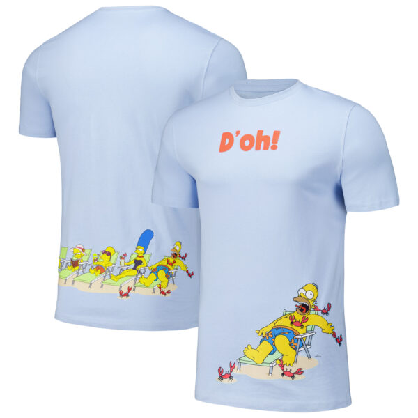 Men's Freeze Max Light Blue The Simpsons D'oh Beach T-Shirt