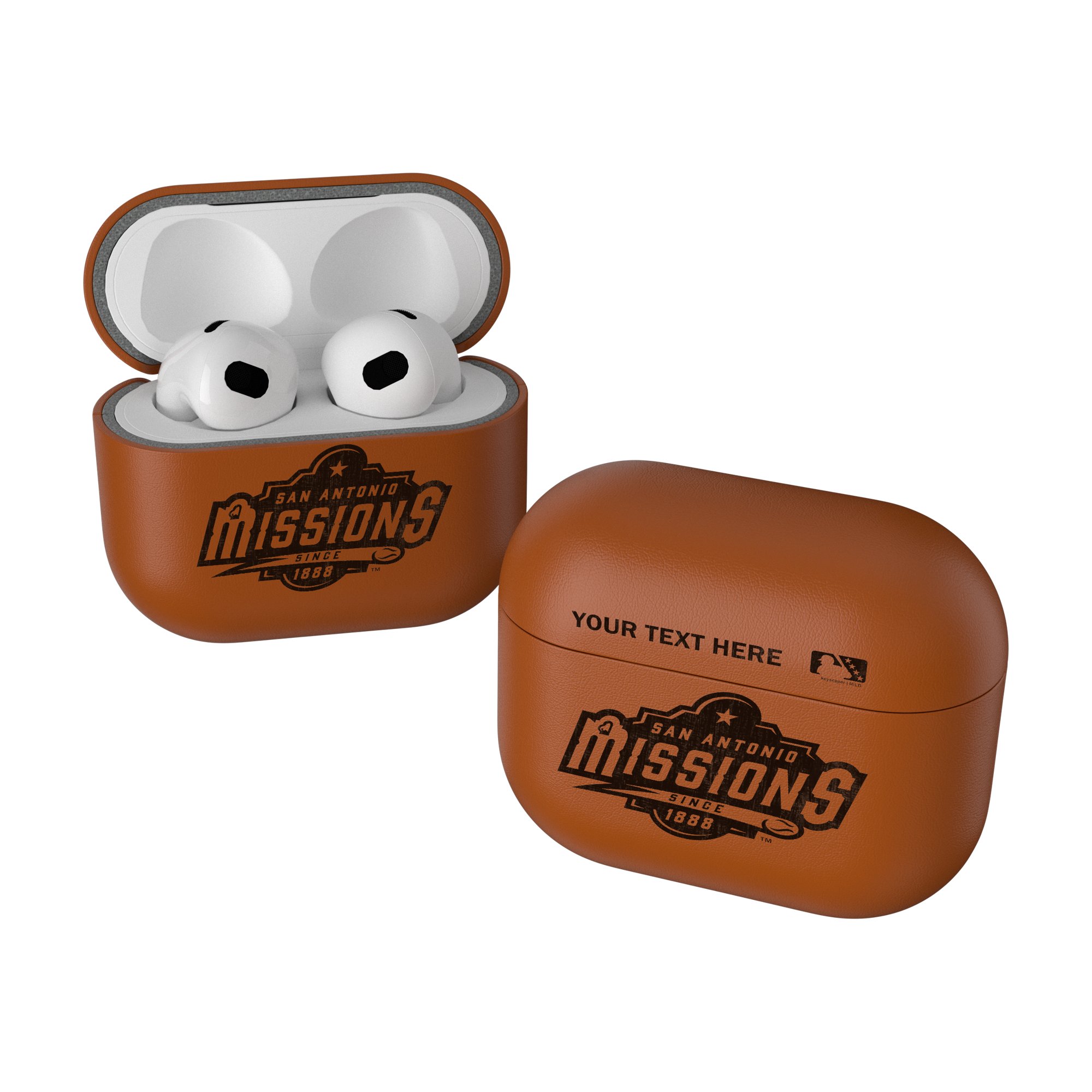 Keyscaper San Antonio Missions Personalized Burn 1st Gen AirPods Pro Case Cover