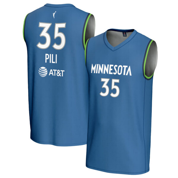 Youth GameDay Greats Alissa Pili Blue Minnesota Lynx Lightweight Replica Basketball Jersey - Image 5